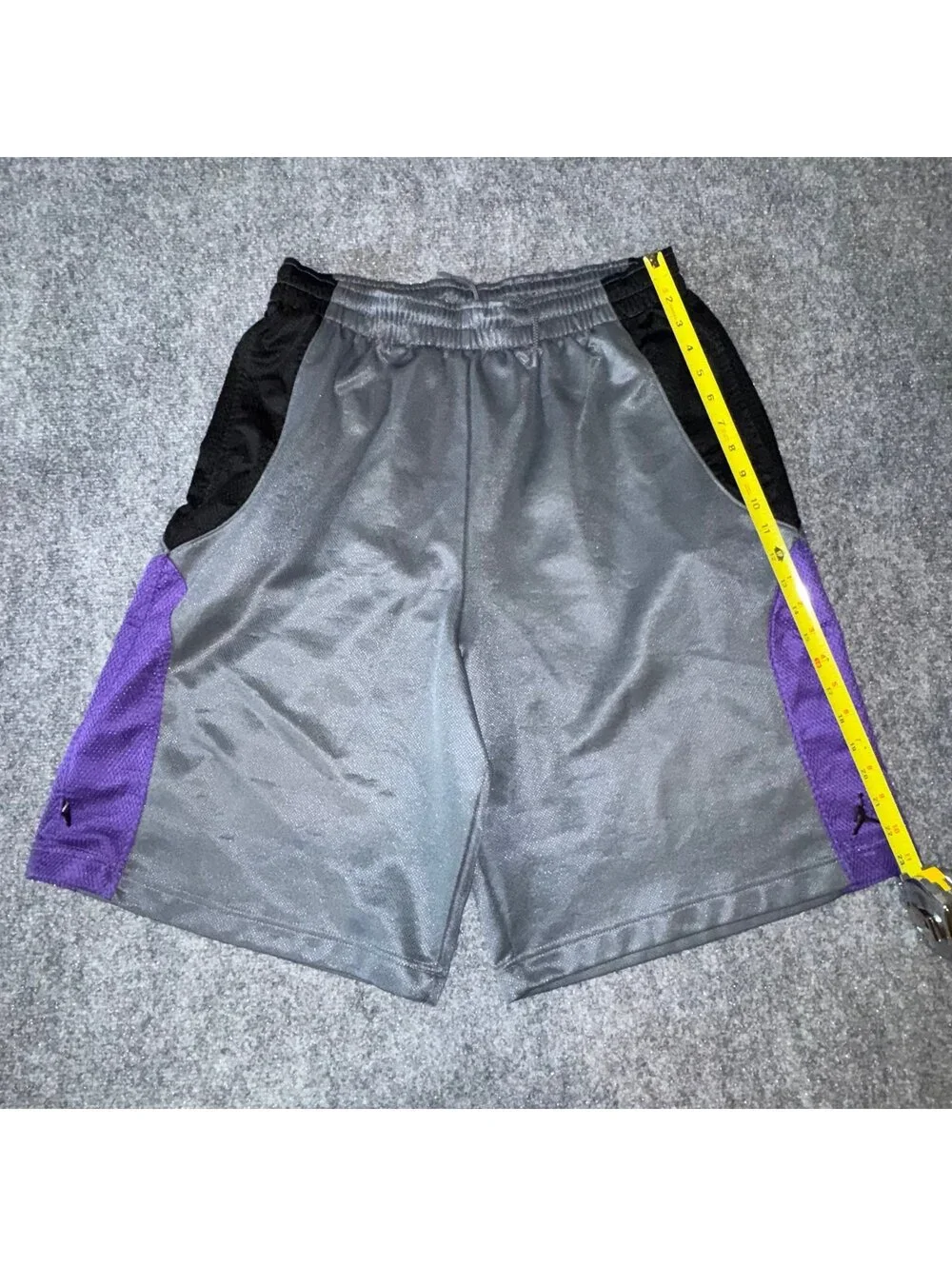 Nike Air Jordan Grail Purple Accent Baggy Hoop Shorts Mens LG Vtg y2k 90s Rare